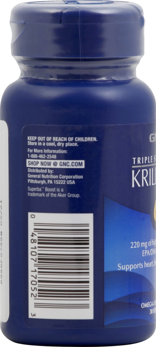 slide 6 of 6, GNC Krill Oil 30 ea, 30 ct