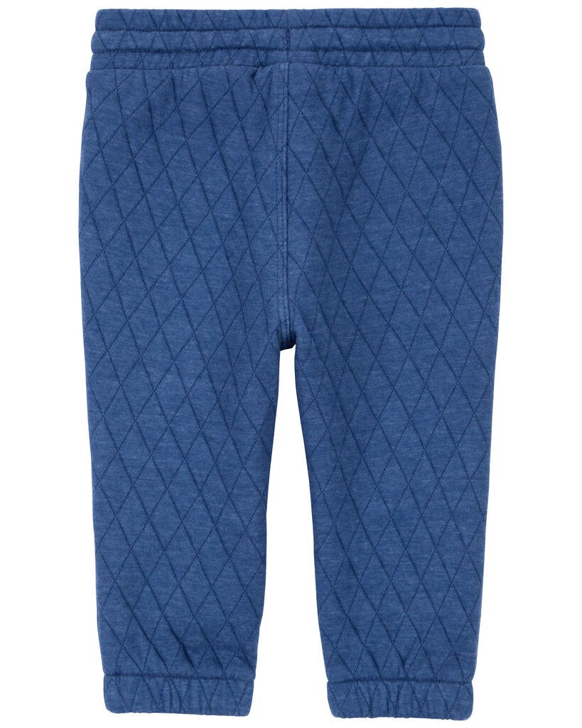 slide 3 of 3, Oshkosh Baby Quilted Joggers Blue 24M, 1 ct