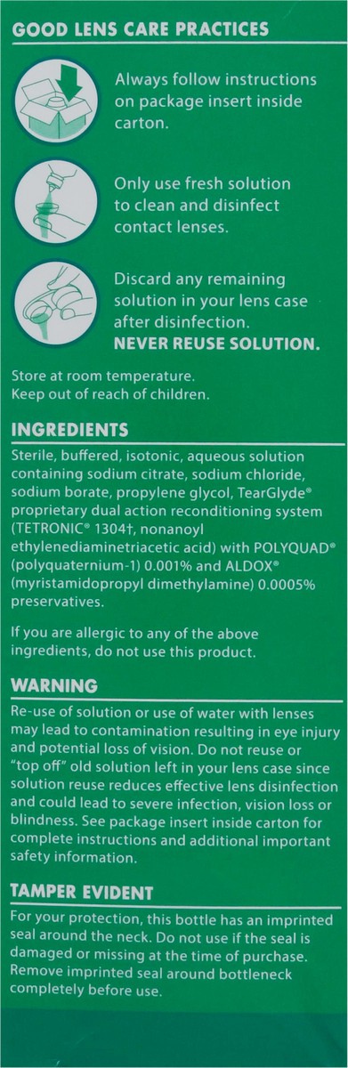 slide 3 of 9, Opti-Free Replenish Multi-Purpose Enhanced Comfort Twin Pack Disinfecting Solution 2 - 10 fl oz Bottle, 2 ct