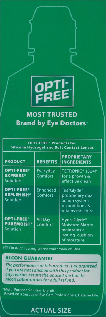 slide 7 of 9, Opti-Free Replenish Multi-Purpose Enhanced Comfort Twin Pack Disinfecting Solution 2 - 10 fl oz Bottle, 2 ct