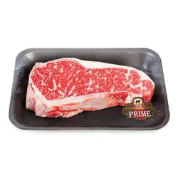 Market District Beef Loin Bone-In Strip Steak, Prime, Certified Angus Beef