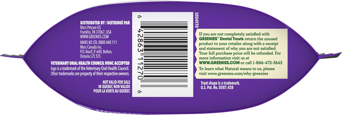 slide 4 of 9, Greenies Teenie Dental Scaryberry Blueberry Flavor Dog Treats 22 ea, 22 ct