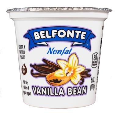 slide 1 of 1, Belfonte Nonfat Vanilla Bean Yogurt - 6 oz, 6 oz