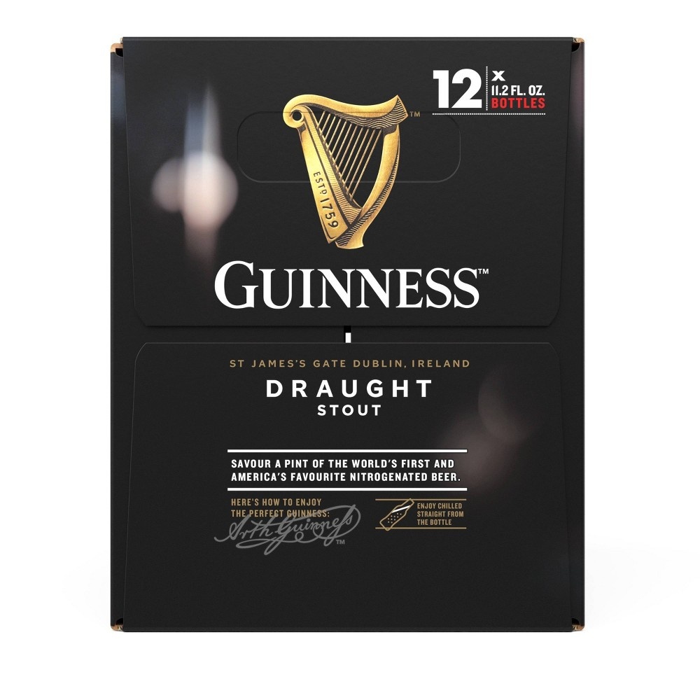 slide 5 of 5, Guinness Draught Beer, 12 ct; 11.2 fl oz