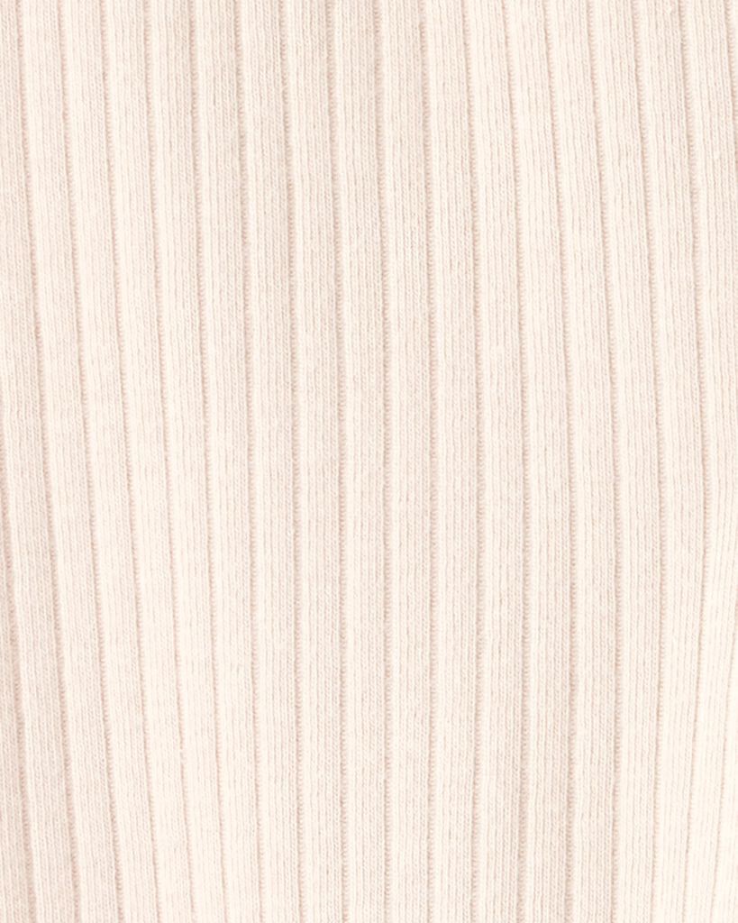 slide 2 of 3, Carter's Carters Baby Girl Cotton Ribbed Stretch Leggings - Cream Cream 12M, 1 ct