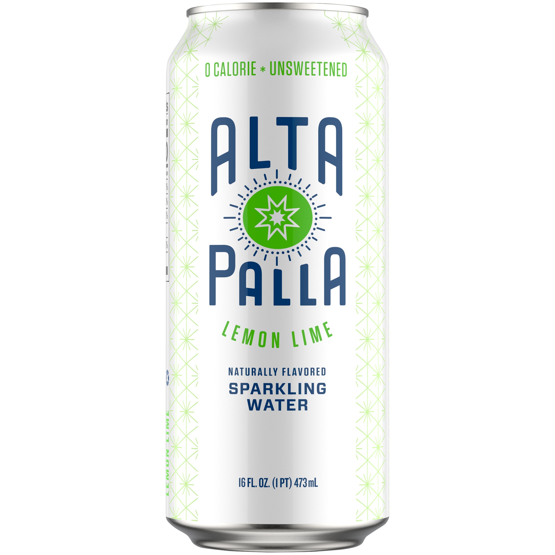 slide 1 of 2, Alta Palla Naturally Flavored Zero Calorie Zero Sugar Sparkling Water, Lemon Lime, 16 fl oz