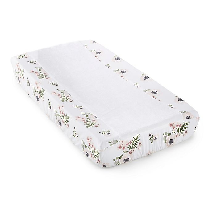 slide 1 of 2, Levtex Baby Fiori Collection Changing Pad Cover - Blush/Ivory, 1 ct