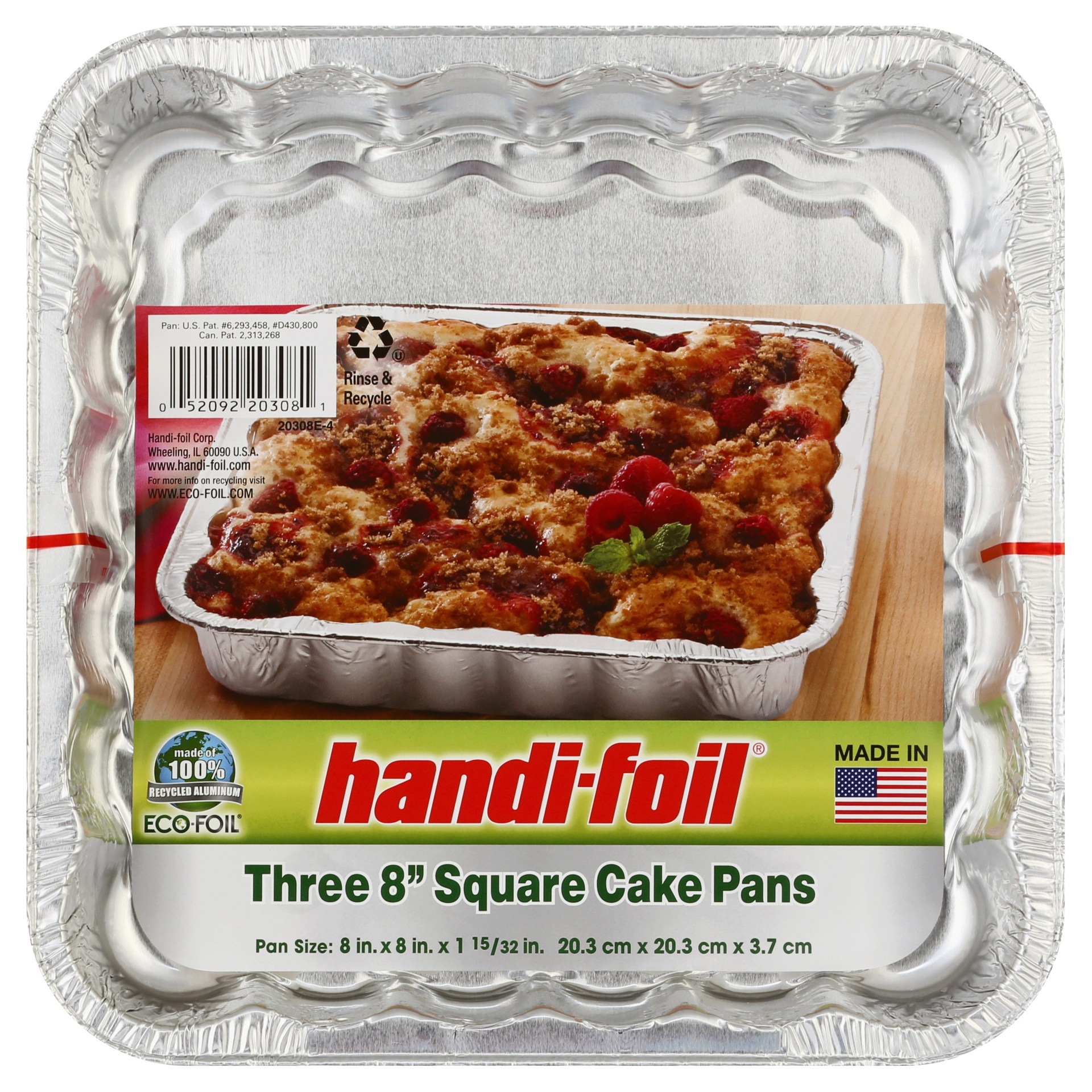 slide 1 of 4, Handi Foil Cake Pans 3 ea, 3 ct