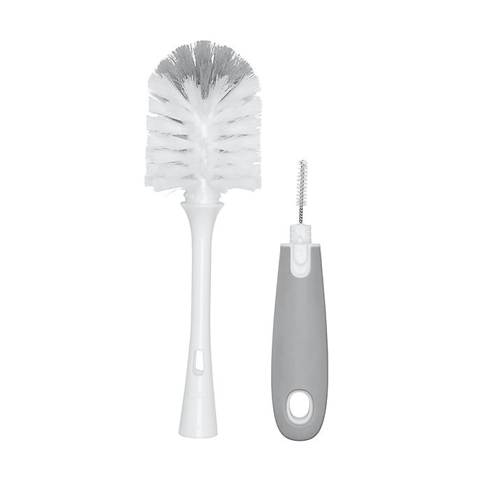 slide 2 of 6, OXO Tot Bottle Brush with Stand - Grey, 1 ct