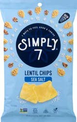 Simply7 Sea Salt Lentil Chips 4 oz