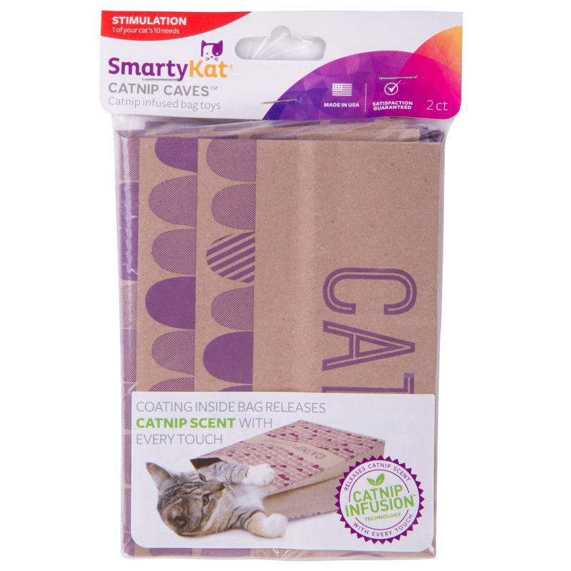 slide 1 of 26, SmartyKat Catnip Caves Cat Toy - 2pk, 2 ct