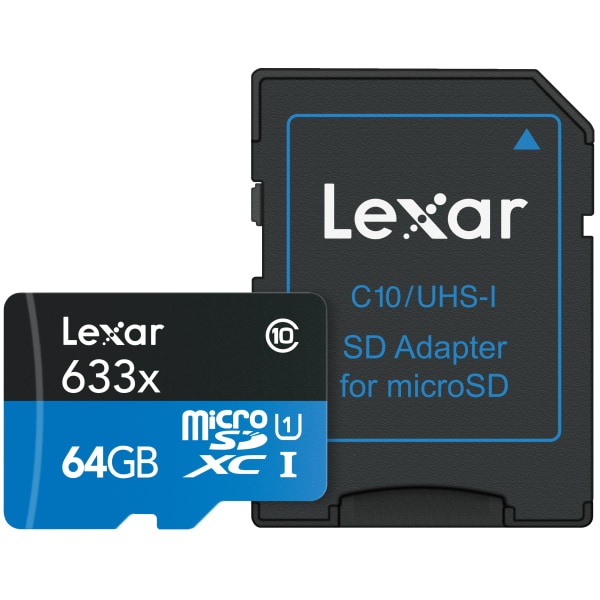 slide 1 of 1, Lexar High-Performance 633X Microsdxc Uhs-1 Memory Card, 64Gb, 1 ct