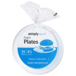 Simply Value 8 7/8 Foam Plates