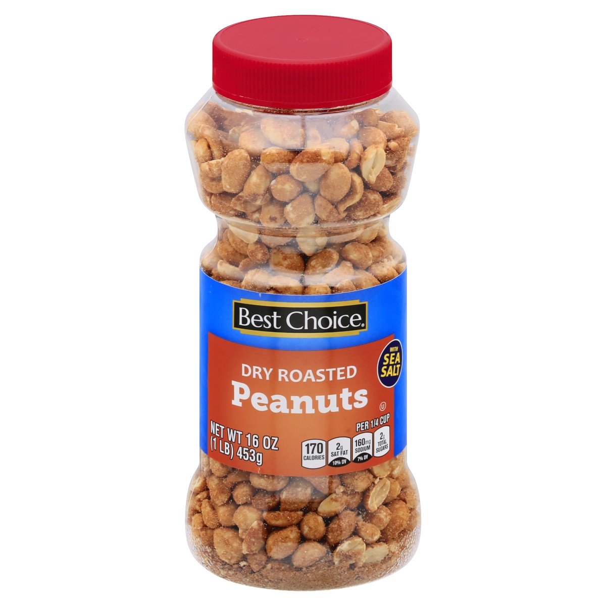 slide 1 of 1, Best Choice Dry Roasted Peanuts, 16 oz