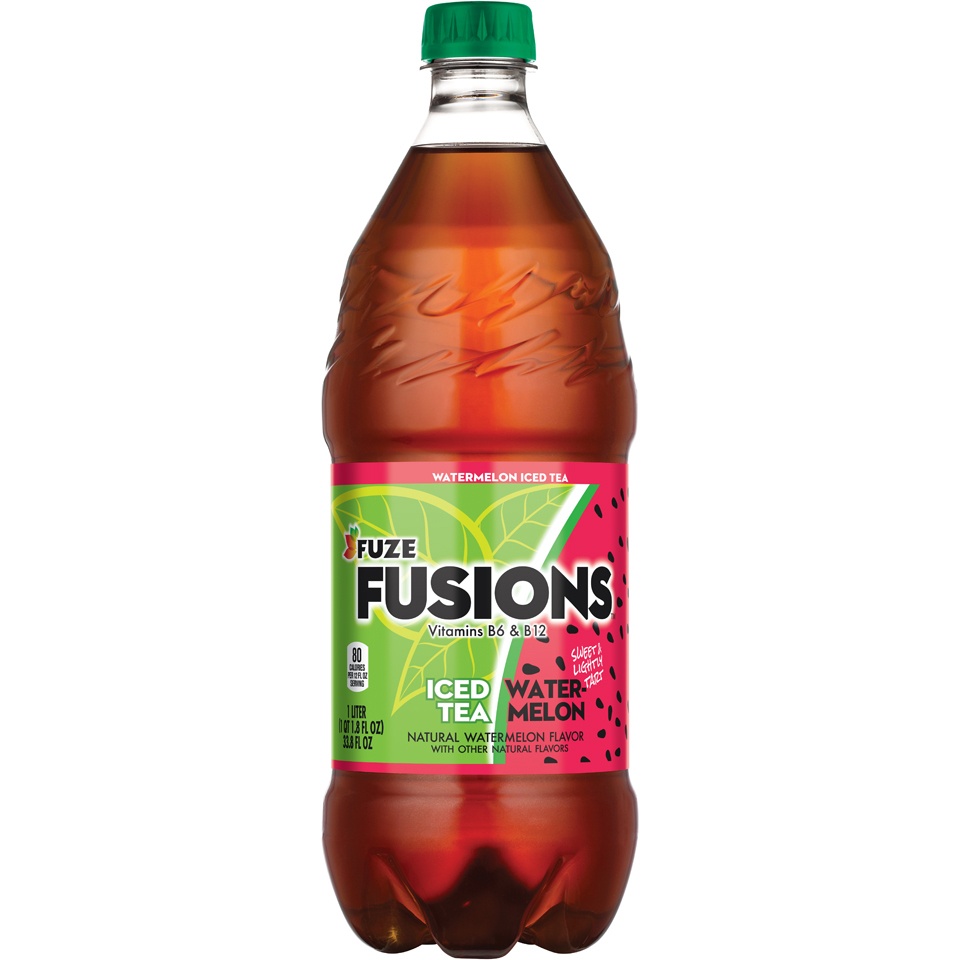 slide 1 of 1, Fuze Fusions Watermelon Tea, 33 oz