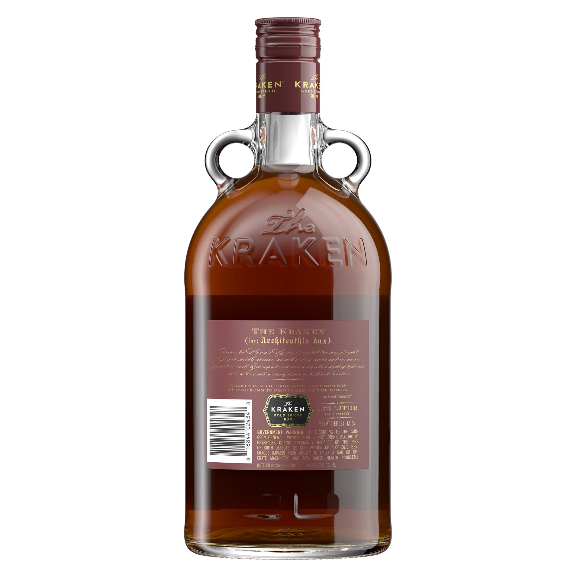 slide 8 of 10, Kraken Gold Spiced Rum 70 Proof (1.75 L), 1.75 liter