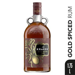 Kraken Gold Spiced Rum 70 Proof 1.75 L