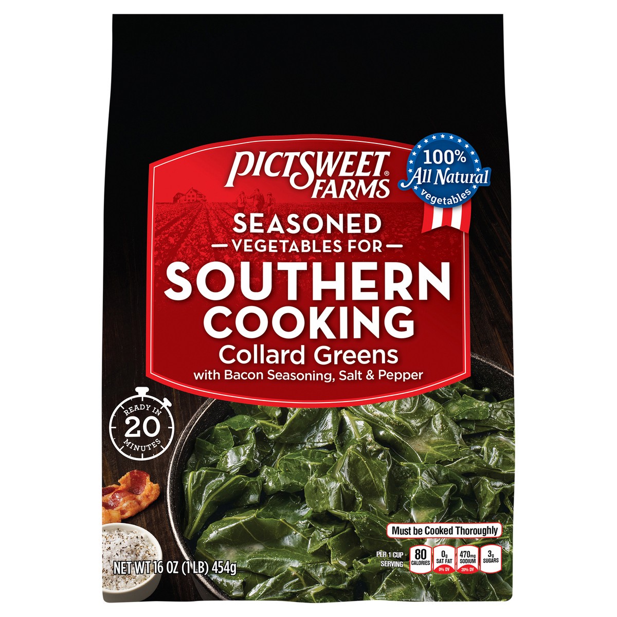 PictSweet Seasoned Vegetables for Southern Cooking, Collard Greens