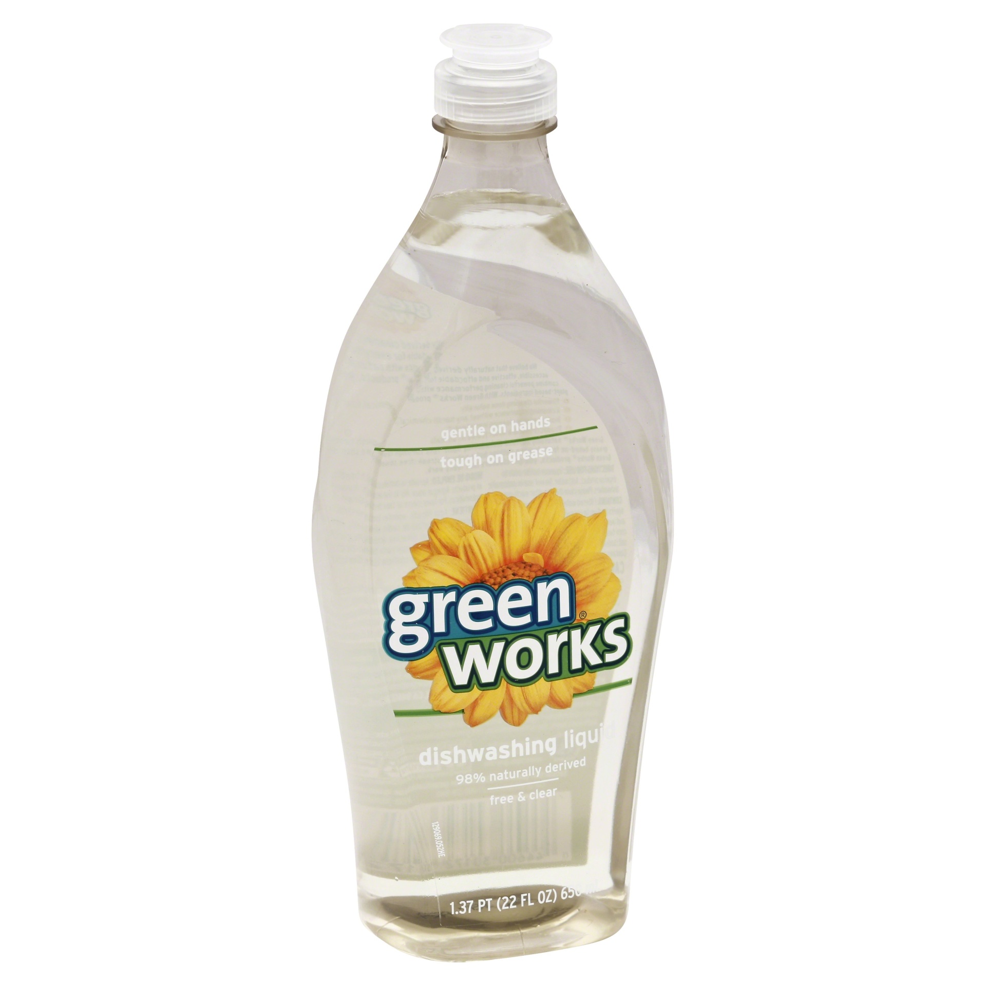 slide 1 of 2, Clorox Green Works Free & Clear Natural Dishwashing Liquid, 22 oz