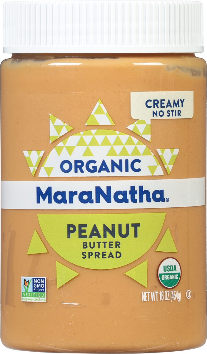 slide 4 of 7, MaraNatha Organic Creamy Peanut Butter Spread, 16 oz