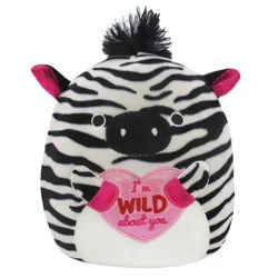 Squishmallows Zebra Plush With Heart