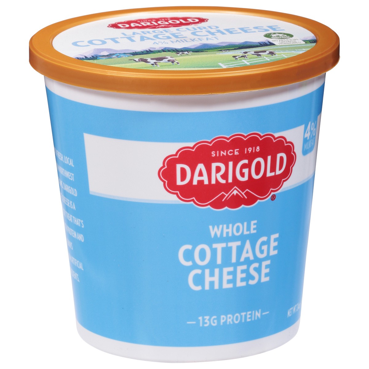 slide 3 of 9, Darigold 4% Milkfat Whole Large Curd Cottage Cheese 24 oz, 24 oz