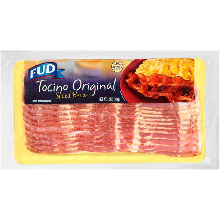 slide 1 of 1, Sigma Food FUD Tocino Bacon, 12 oz