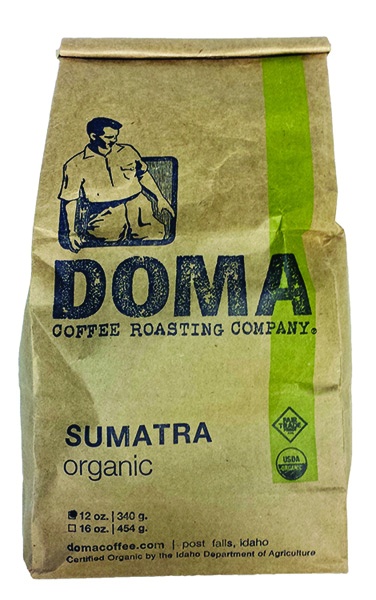 slide 1 of 1, DOMA Coffee Organic Sumatra, 12 oz