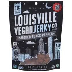 Louisville Vegan Jerky Co. Smoked Black Pepper Soy Jerky 3 oz