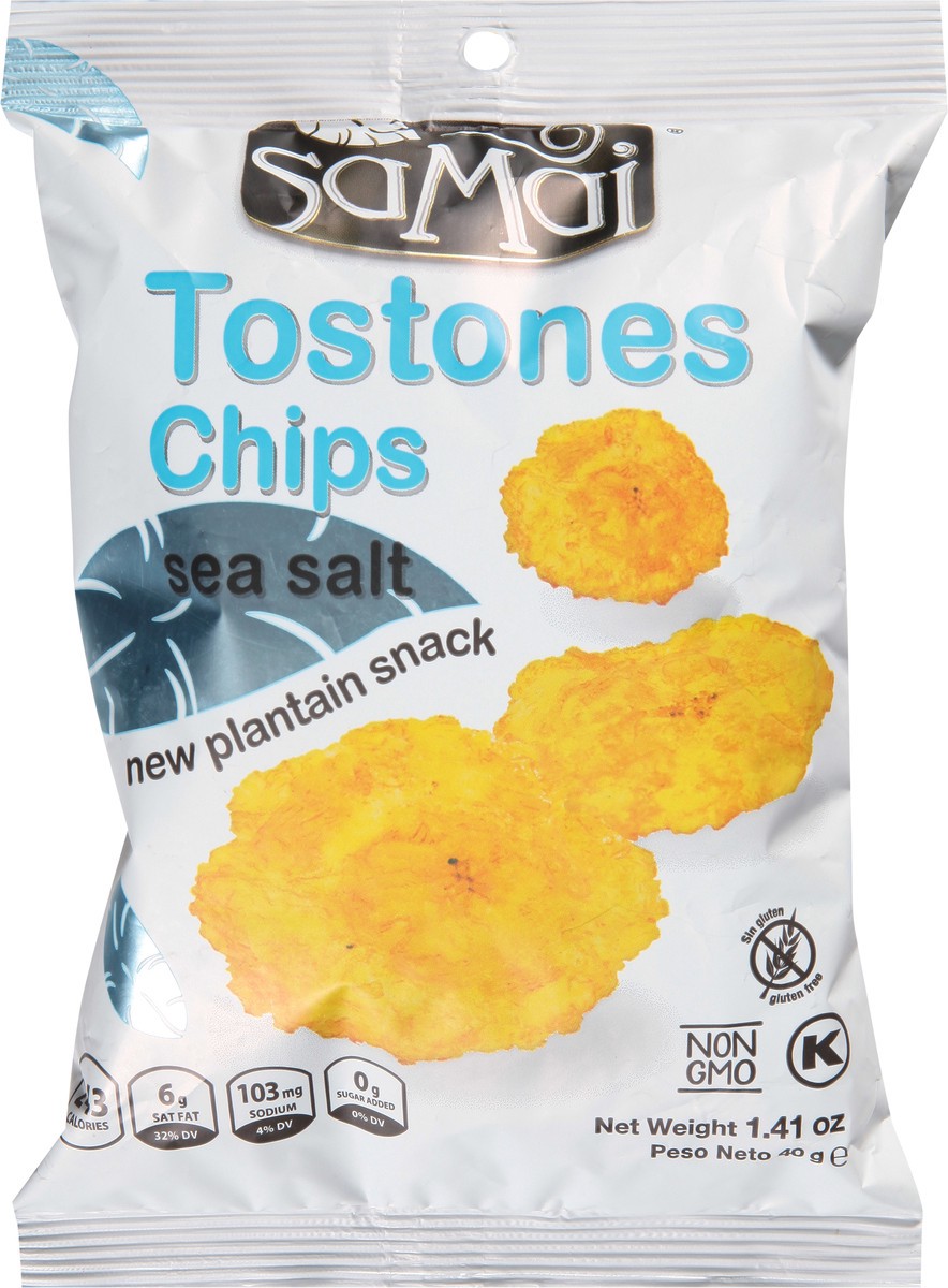 slide 3 of 9, Samai Sea Salt Tostones Chips 1.41 oz, 1.41 oz