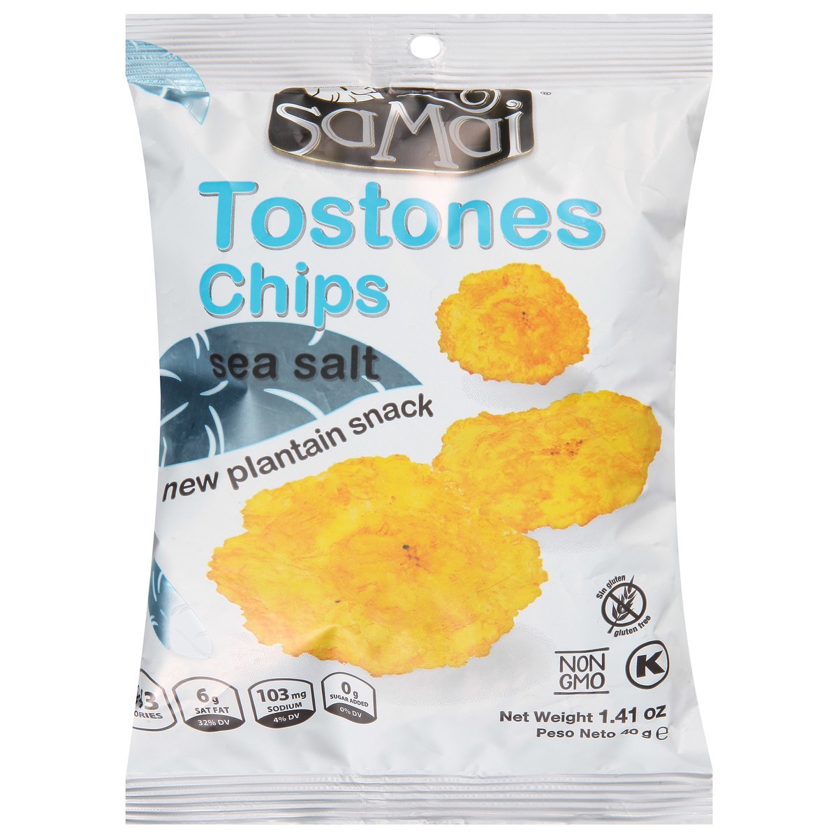 slide 1 of 9, Samai Sea Salt Tostones Chips 1.41 oz, 1.41 oz