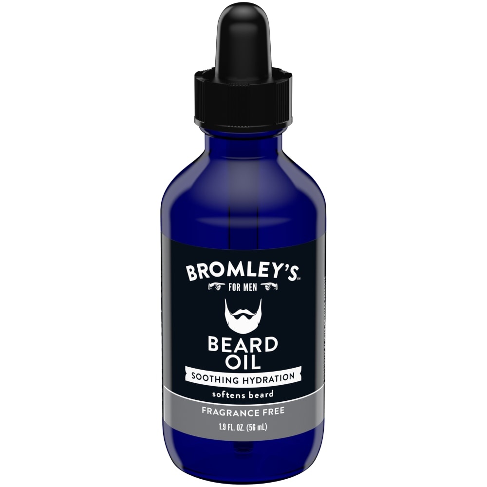 slide 1 of 1, Bromley's For Men Soothing Hydration Fragrance Free Beard Oil, 1.9 fl oz