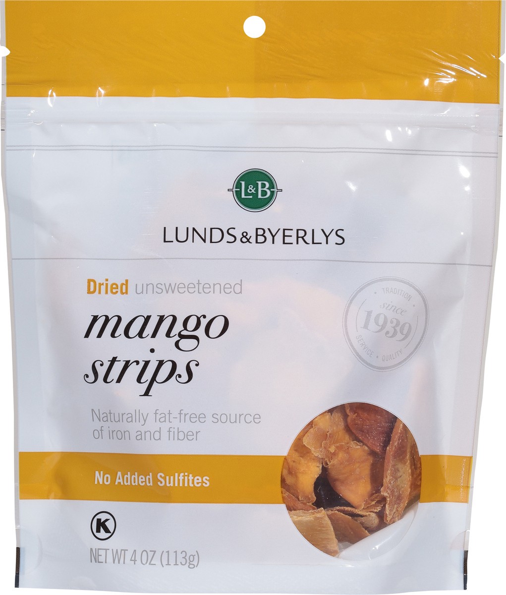 slide 13 of 13, Lunds & Byerlys Dried Unsweetened Mango Strips 4 oz, 4 oz
