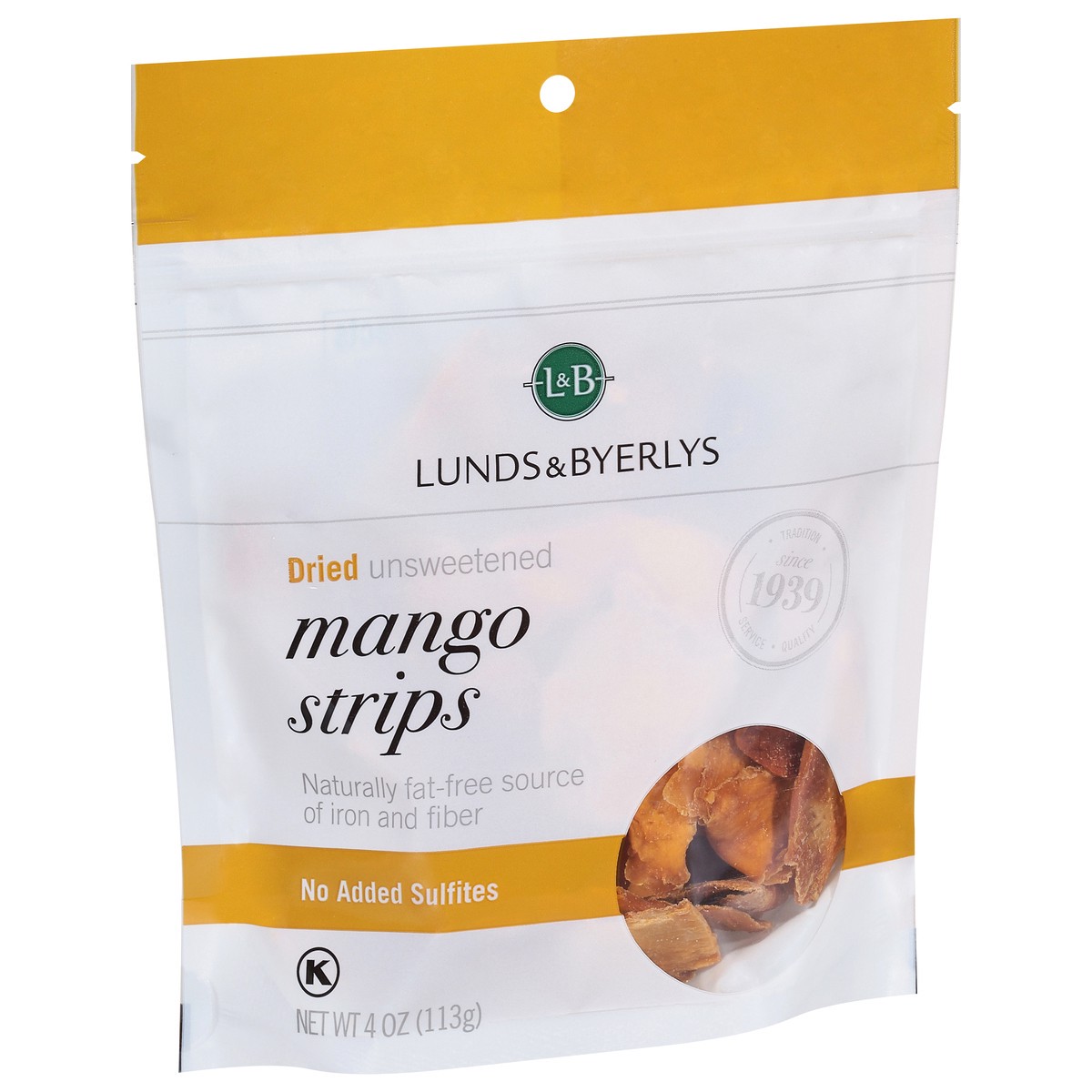 slide 8 of 13, Lunds & Byerlys Dried Unsweetened Mango Strips 4 oz, 4 oz