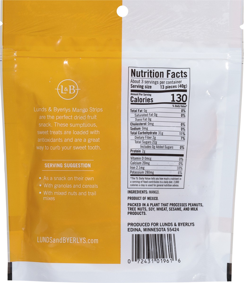 slide 5 of 13, Lunds & Byerlys Dried Unsweetened Mango Strips 4 oz, 4 oz