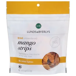 Lunds & Byerlys Dried Unsweetened Mango Strips 4 oz