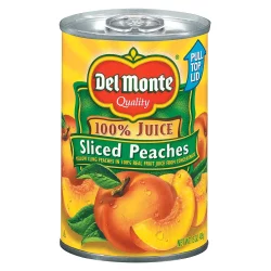 Del Monte Yellow Cling Peach Slices in 100% Fruit Juice