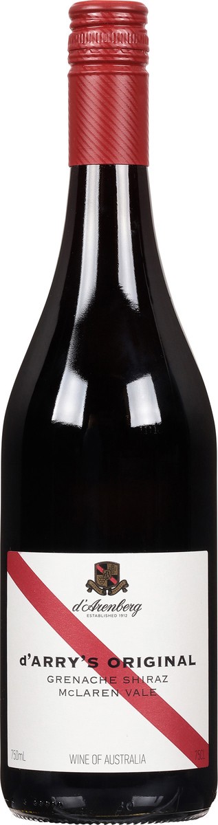 slide 9 of 9, d'Arenberg D'arry's Original Mclaren Vale Grenache Shiraz 750 ml, 750 ml