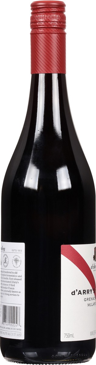 slide 8 of 9, d'Arenberg D'arry's Original Mclaren Vale Grenache Shiraz 750 ml, 750 ml