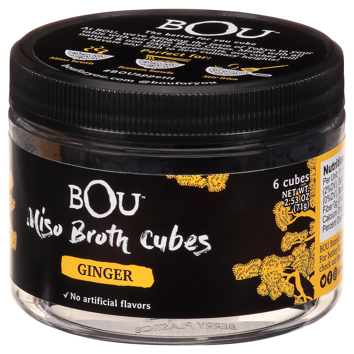 slide 2 of 9, BOU Ginger Miso Broth Cubes 6 ea, 6 ct