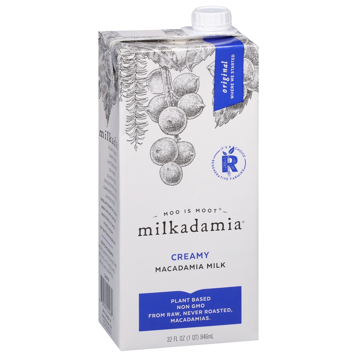 slide 2 of 9, Milkadamia Macadamia Milk 32 oz, 32 fl oz