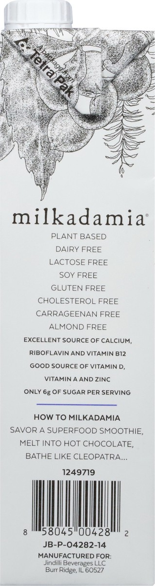 slide 7 of 9, Milkadamia Macadamia Milk 32 oz, 32 fl oz