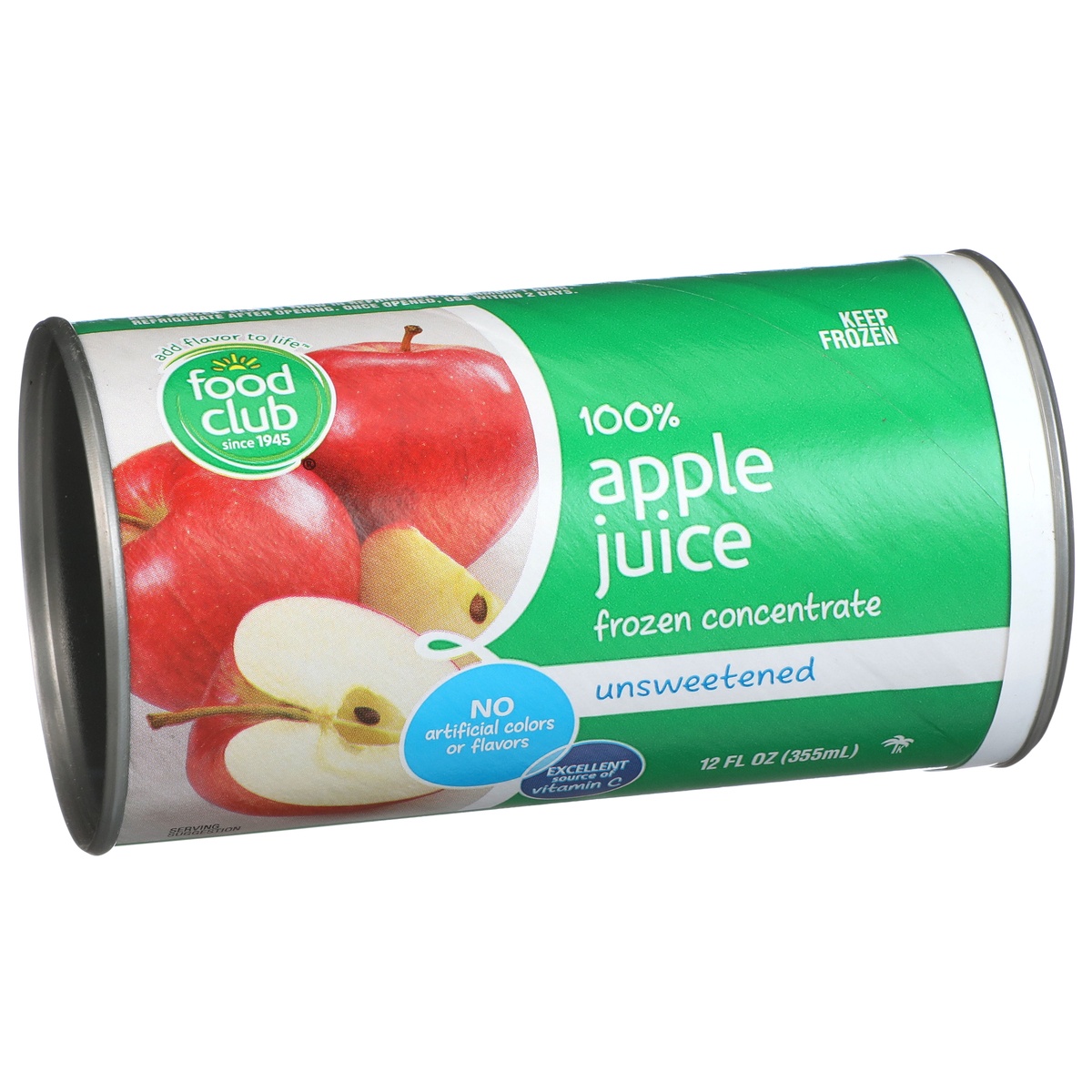 slide 2 of 9, Food Club 100% Unsweetened Apple Juice Frozen Concentrate, 12 fl oz