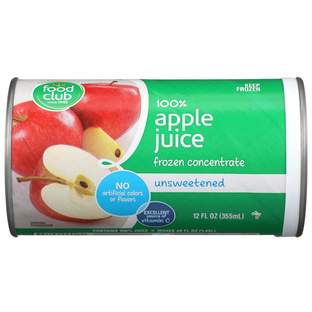 slide 8 of 9, Food Club 100% Unsweetened Apple Juice Frozen Concentrate, 12 fl oz
