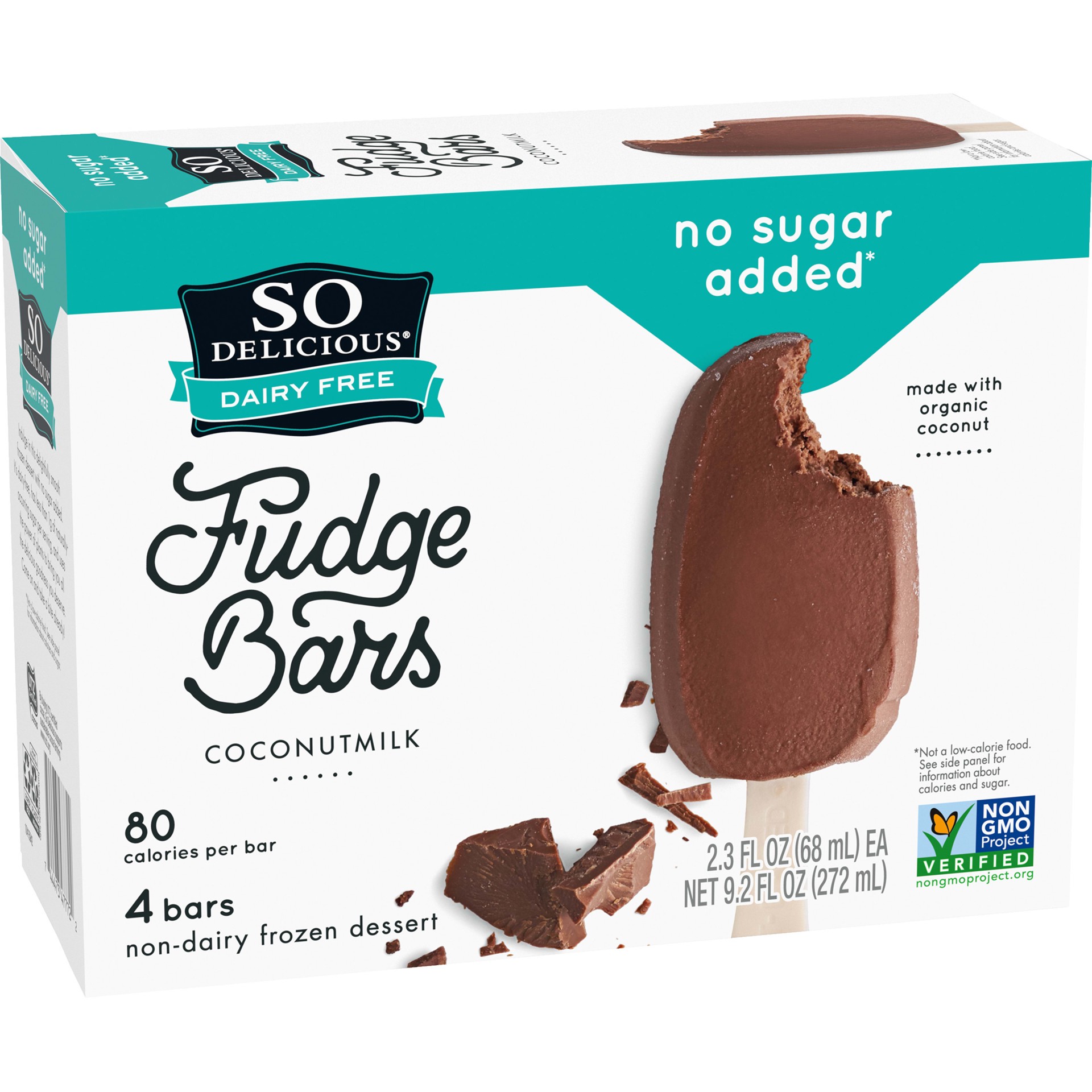 slide 5 of 5, So Delicious Coconut Nsa Fudge Bar 4Ct, 9.25 fl oz