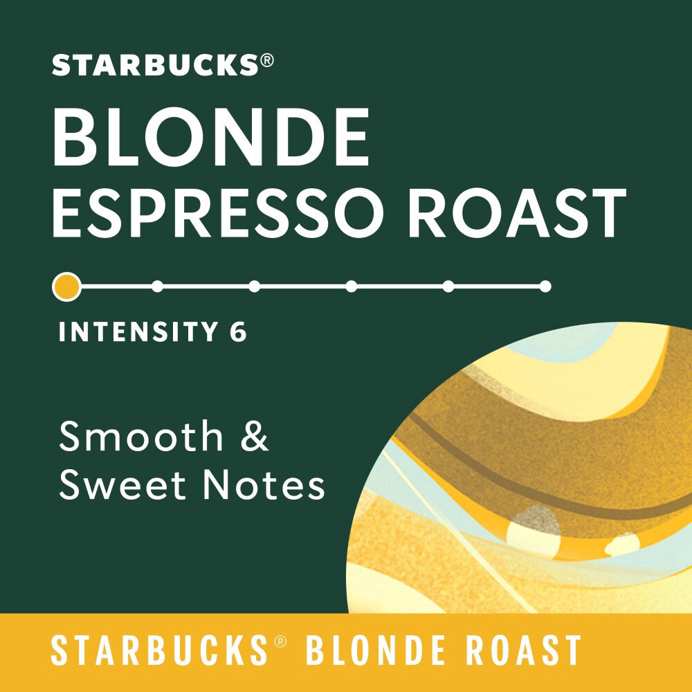 slide 2 of 6, Starbucks by Nespresso Original Line Capsules, Blonde Roast Espresso, 10 ct