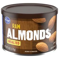 Kroger Unsalted Raw Almonds