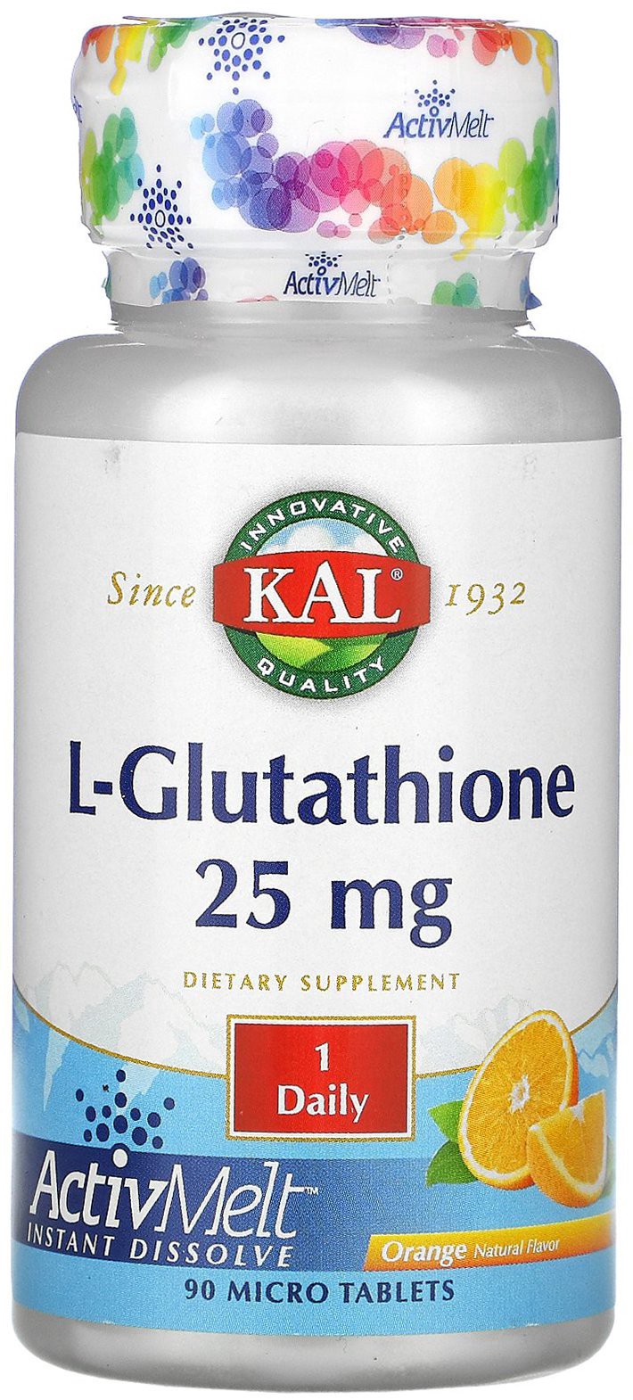 slide 1 of 1, Kal L-Glutathione Active Melt, 90 ct
