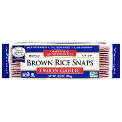 Edward & Sons Onion Garlic Rice Snaps