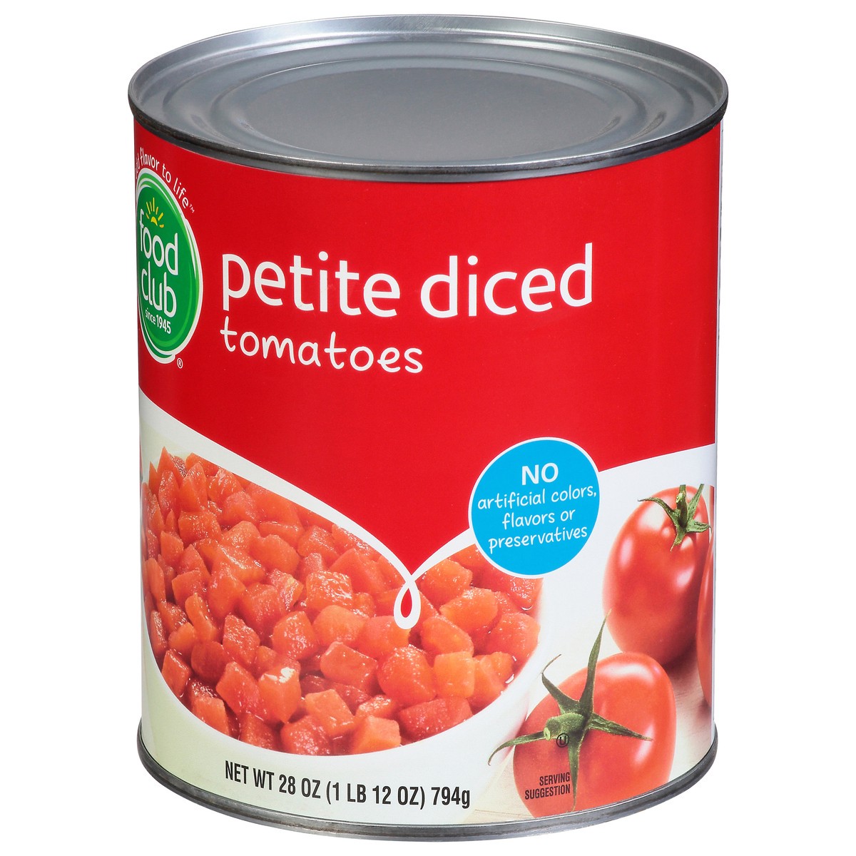 slide 2 of 11, Food Club Petite Diced Tomatoes - 28 oz, 28 oz